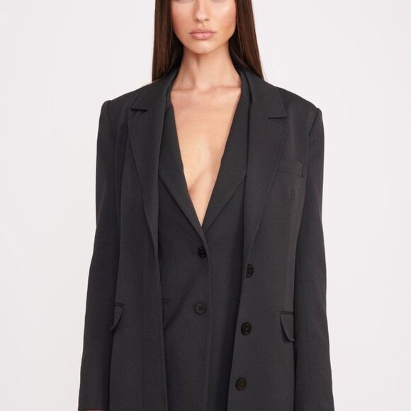 Staud RALPH COAT | BLACK - Picture 8 of 8